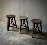 Industrial Wooden Stool