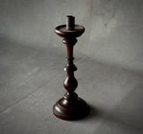 WOODEN CANDLESTICK IN WALNUT