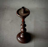 WOODEN CANDLESTICK IN WALNUT