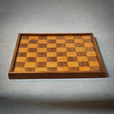 Inlaid Wooden Chess or Checker Board