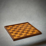Inlaid Wooden Chess or Checker Board