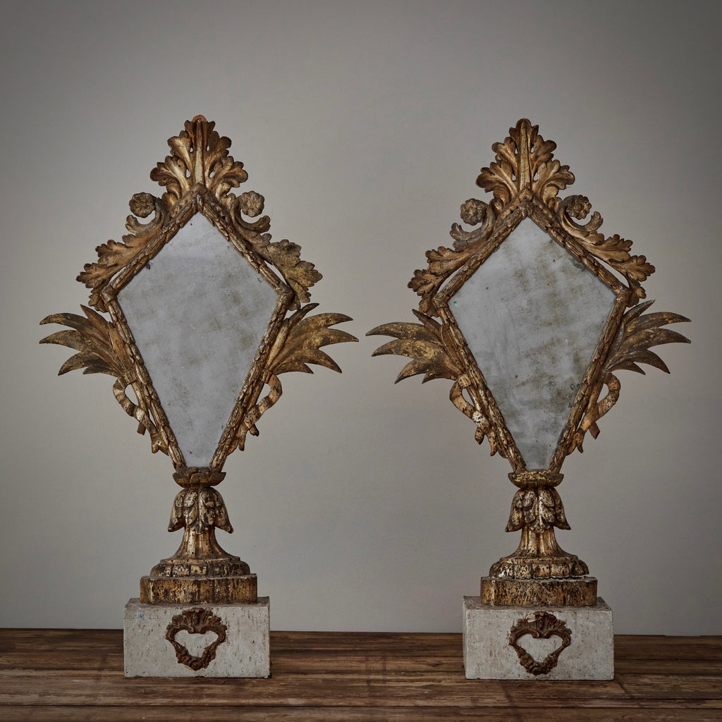 Pair of Brackets with Mirrors