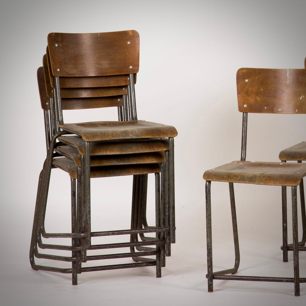 Metal and Wood Chairs