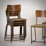 Metal and Wood Chairs