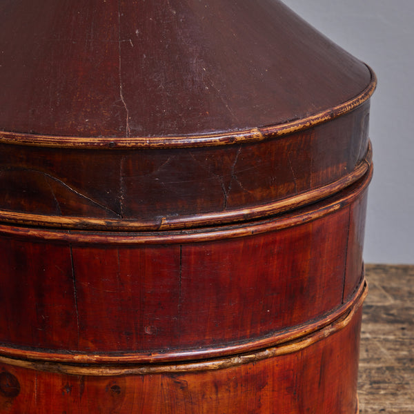 Vintage Wooden Hat Box