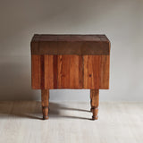Chopping Block Table With Copper Top