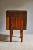 Chopping Block Table With Copper Top