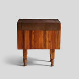 Chopping Block Table With Copper Top