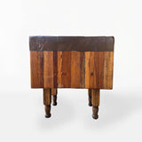 Chopping Block Table With Copper Top
