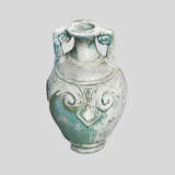 A decorative terracotta vessel