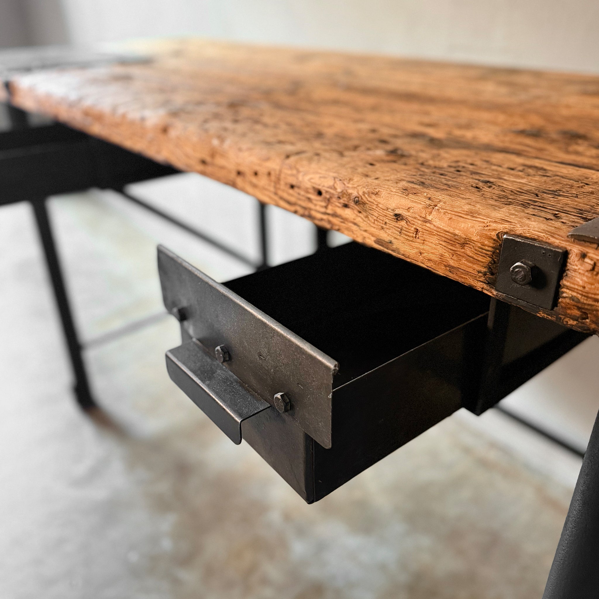 Metal and Wood Work Desk