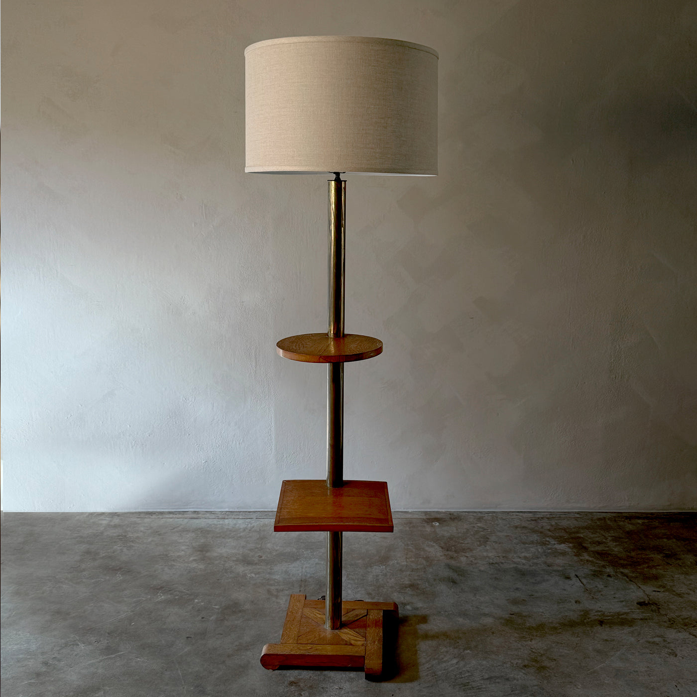 Oak Floor Lamp