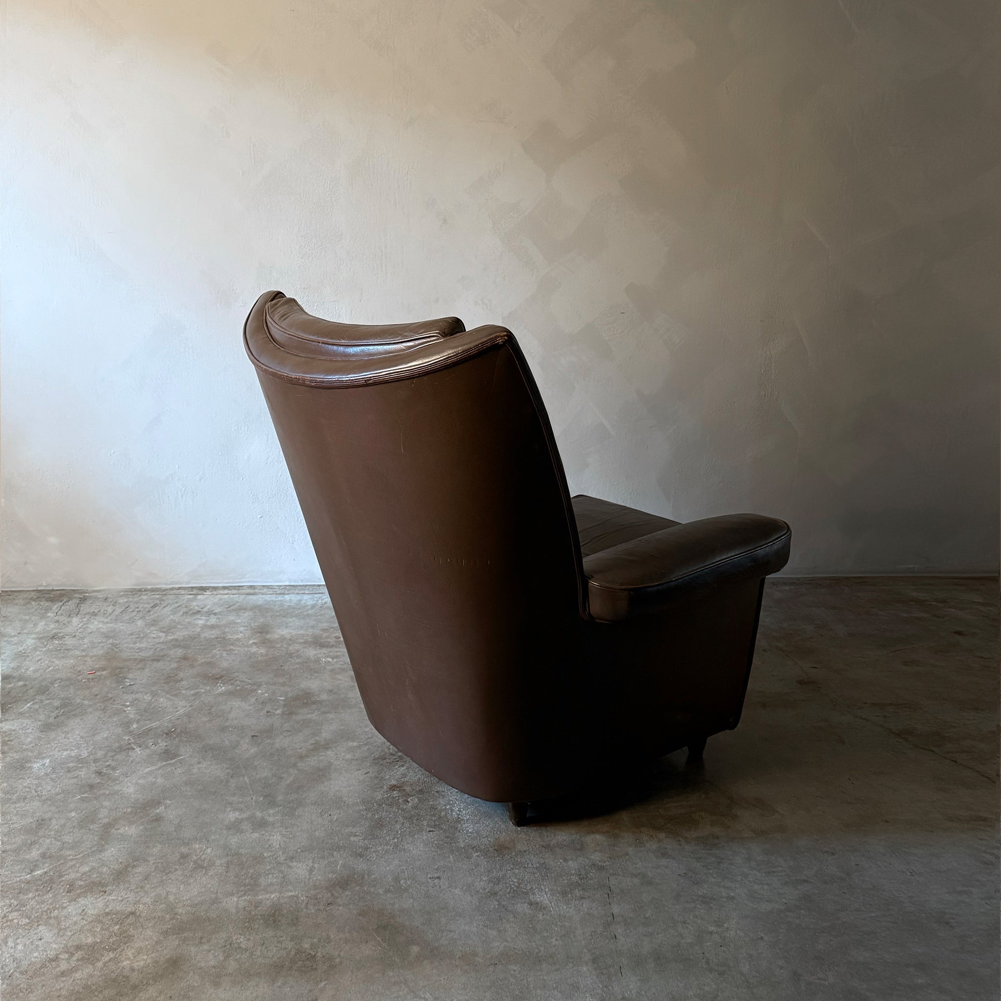 Wingback Leather Arm Chair