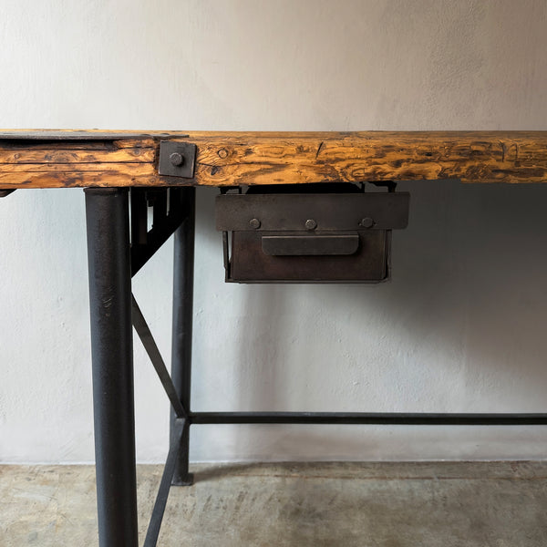 Metal and Wood Work Desk