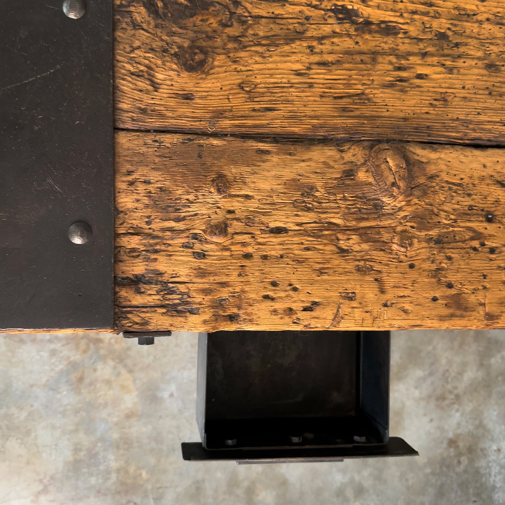 Metal and Wood Work Desk