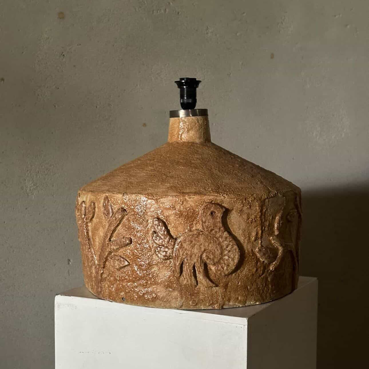 Tan Ceramic Lamp