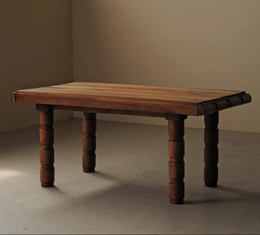 Oak and Walnut Table