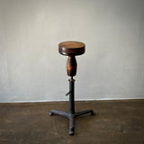Wood & Cast Iron Table or Stool
