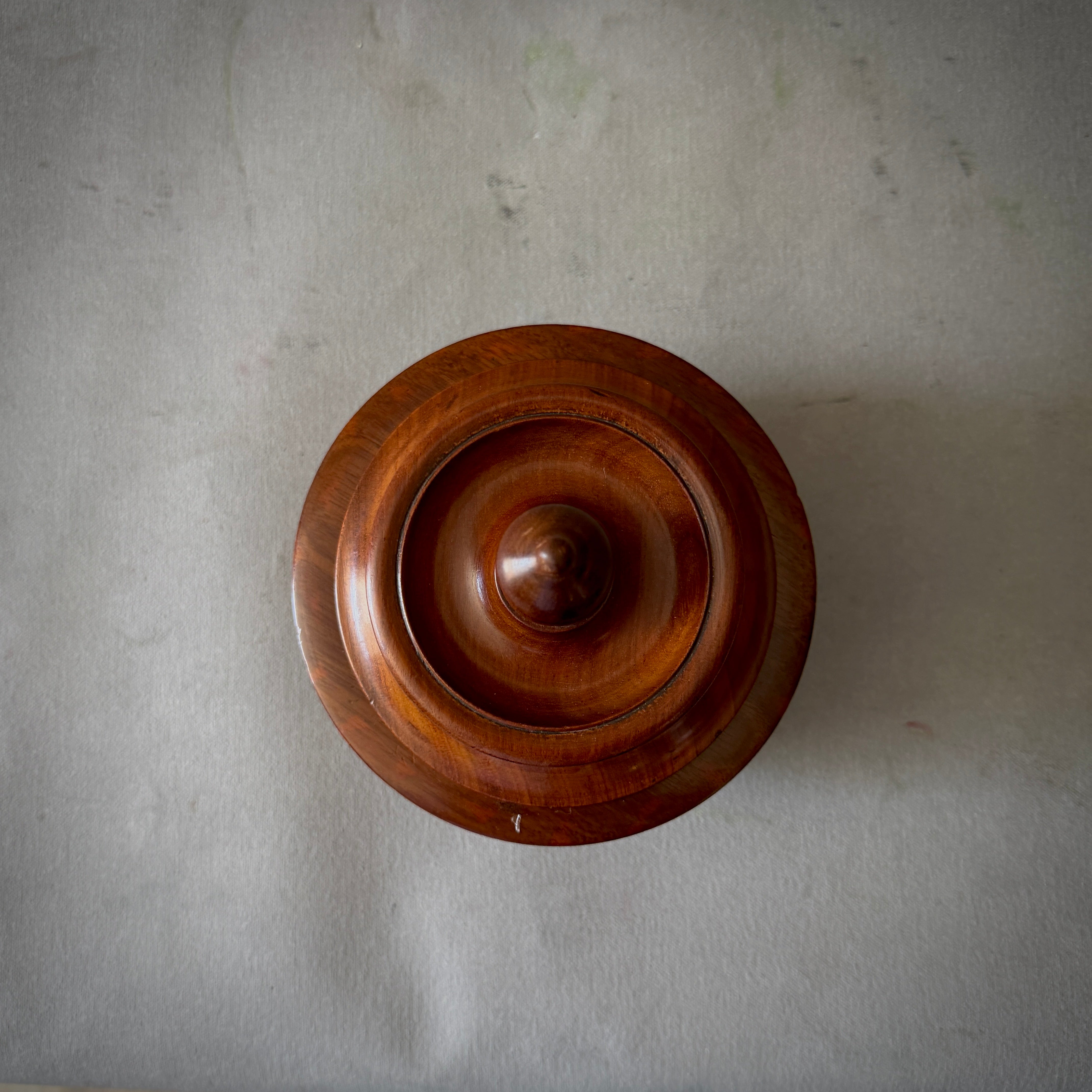 Dutch Fruitwood Tobacco Jar with Inlaid Band Decoration