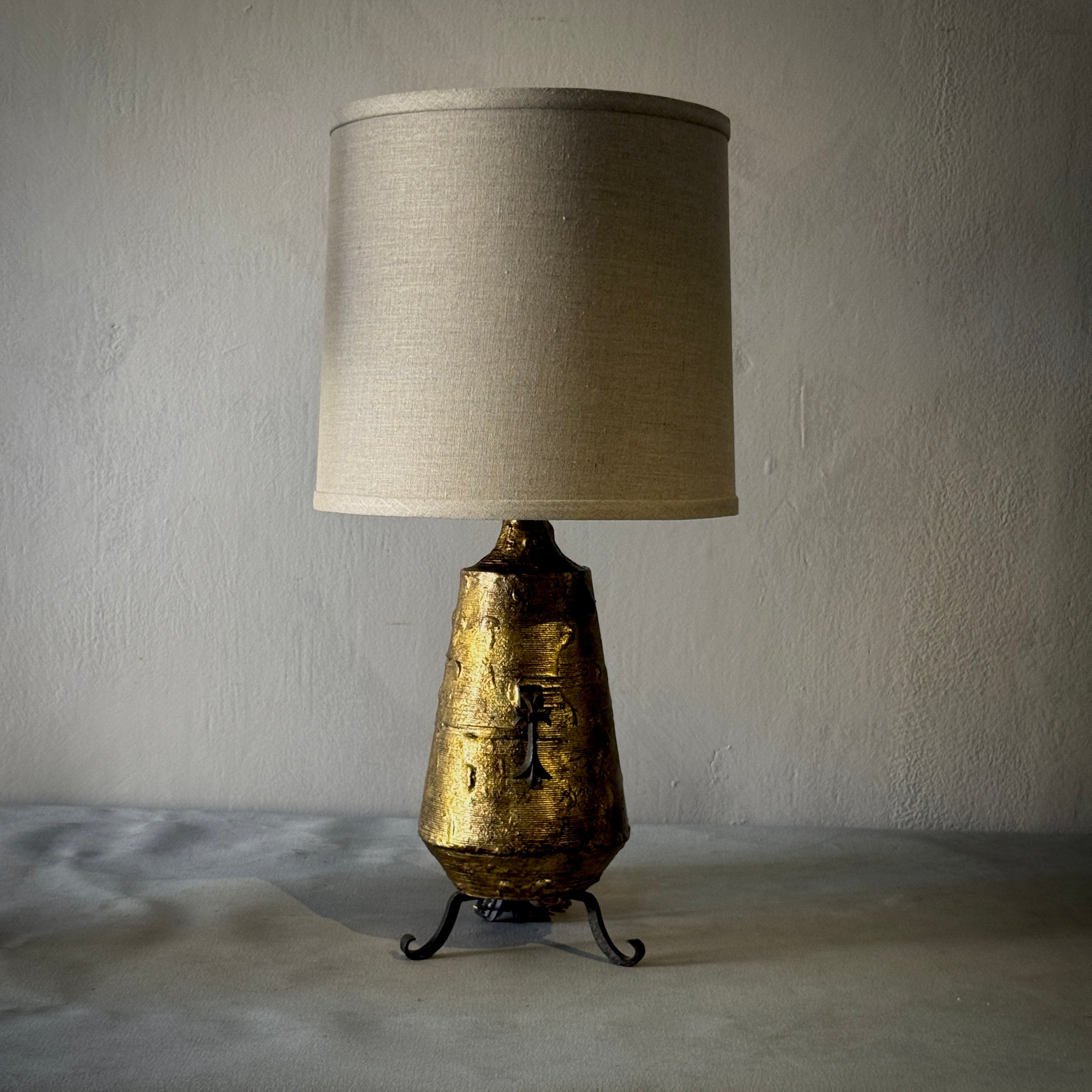 Brass and Iron Lamp