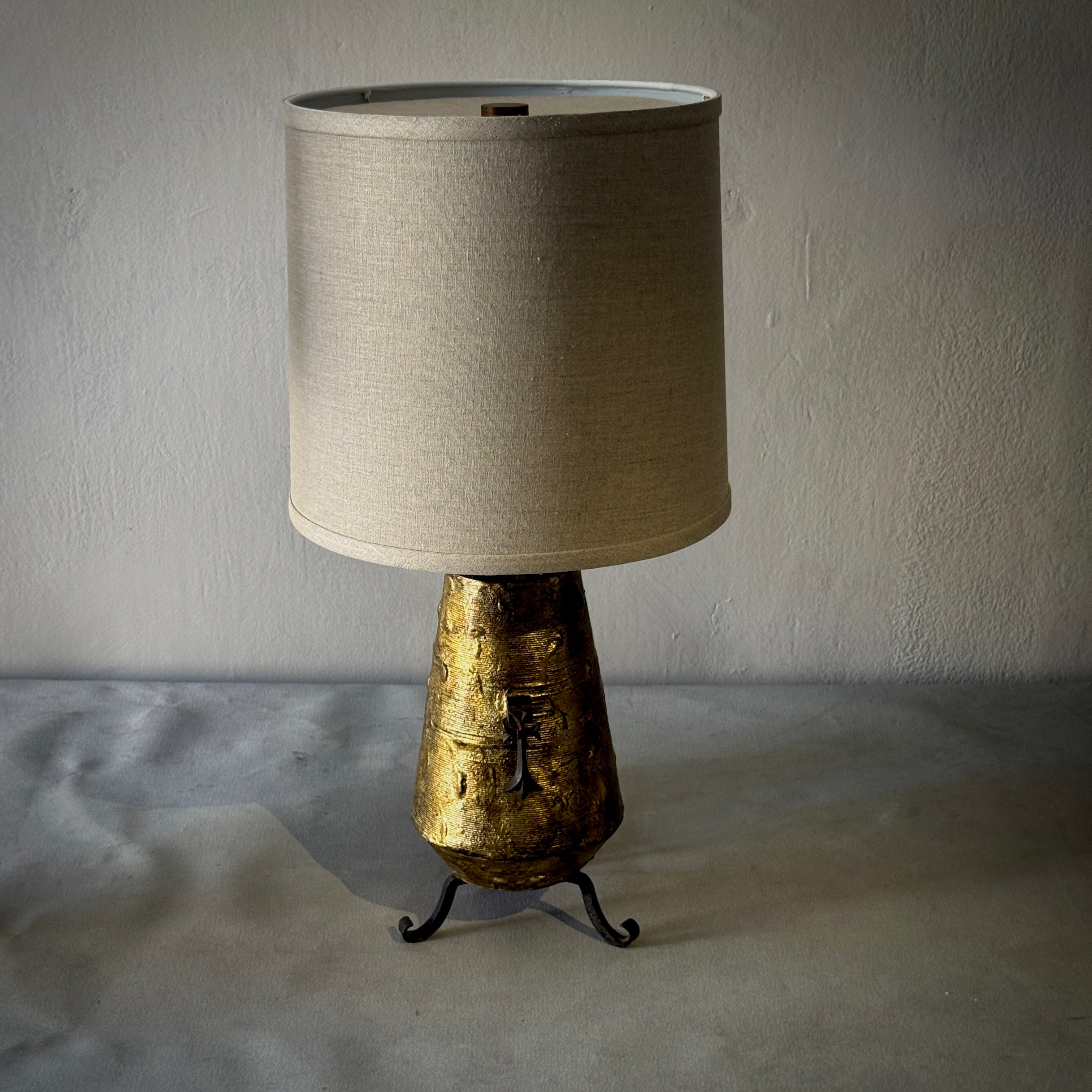 Brass and Iron Lamp