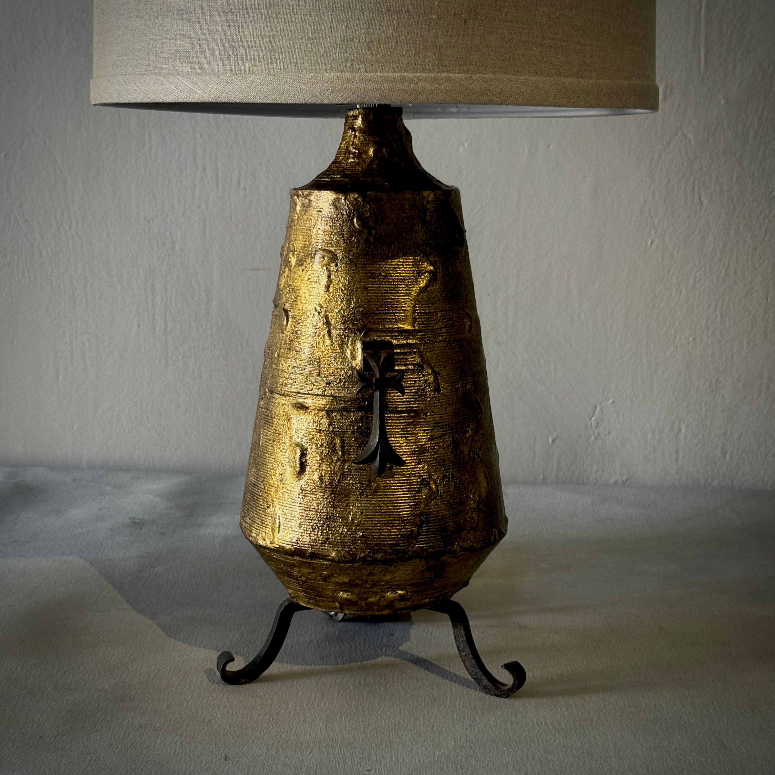 Brass and Iron Lamp