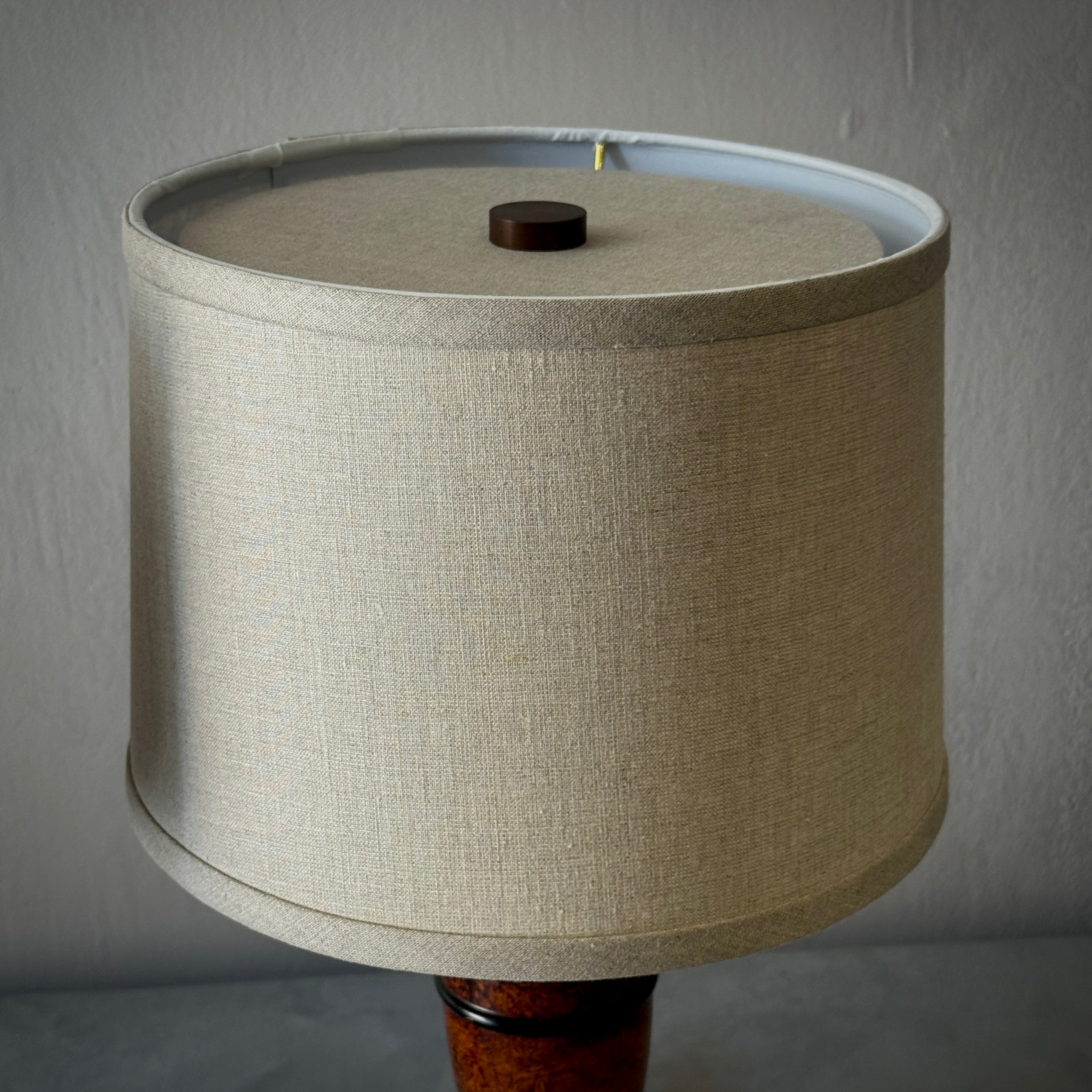 Pair of Painted Wood Lamps