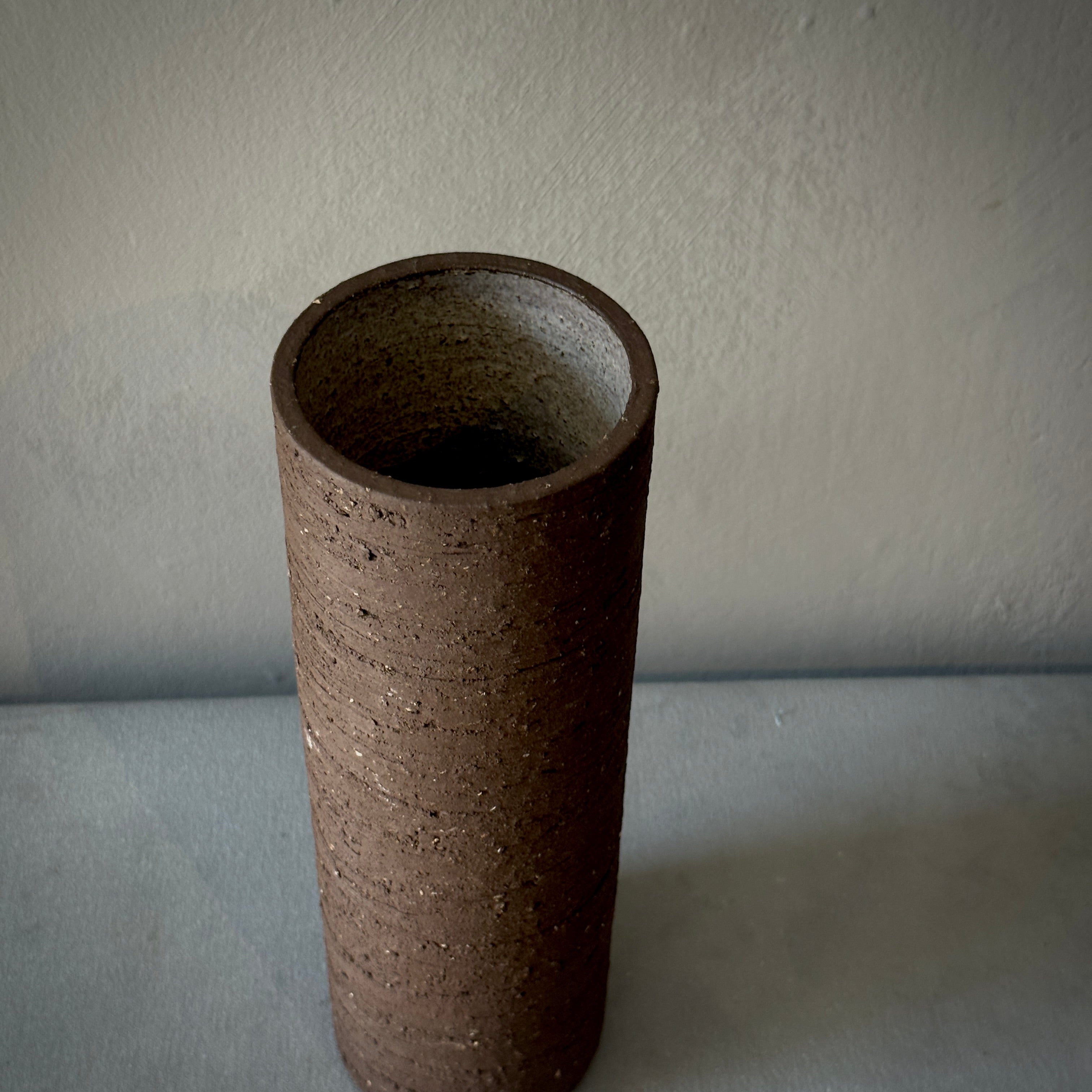 Brown Textured Vase