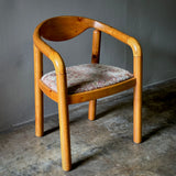 Set of Six Rainer Daumiller Pine Wood Arm Chairs