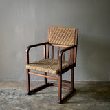 Armchair in Oak with Woven Rye Seat