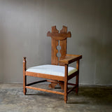 Sculptural Chair With Shelf