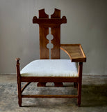 Sculptural Chair With Shelf