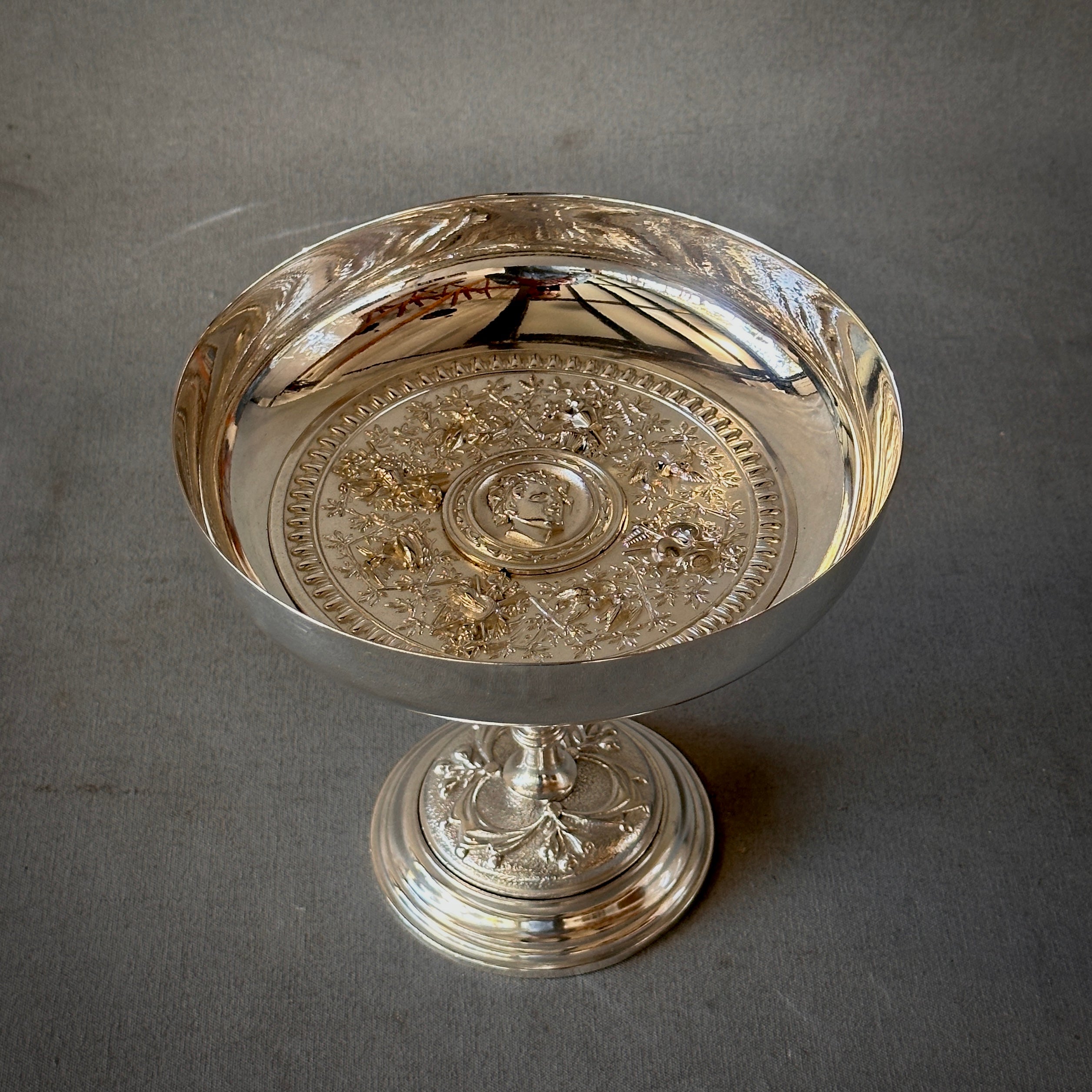 Silver footed bowl