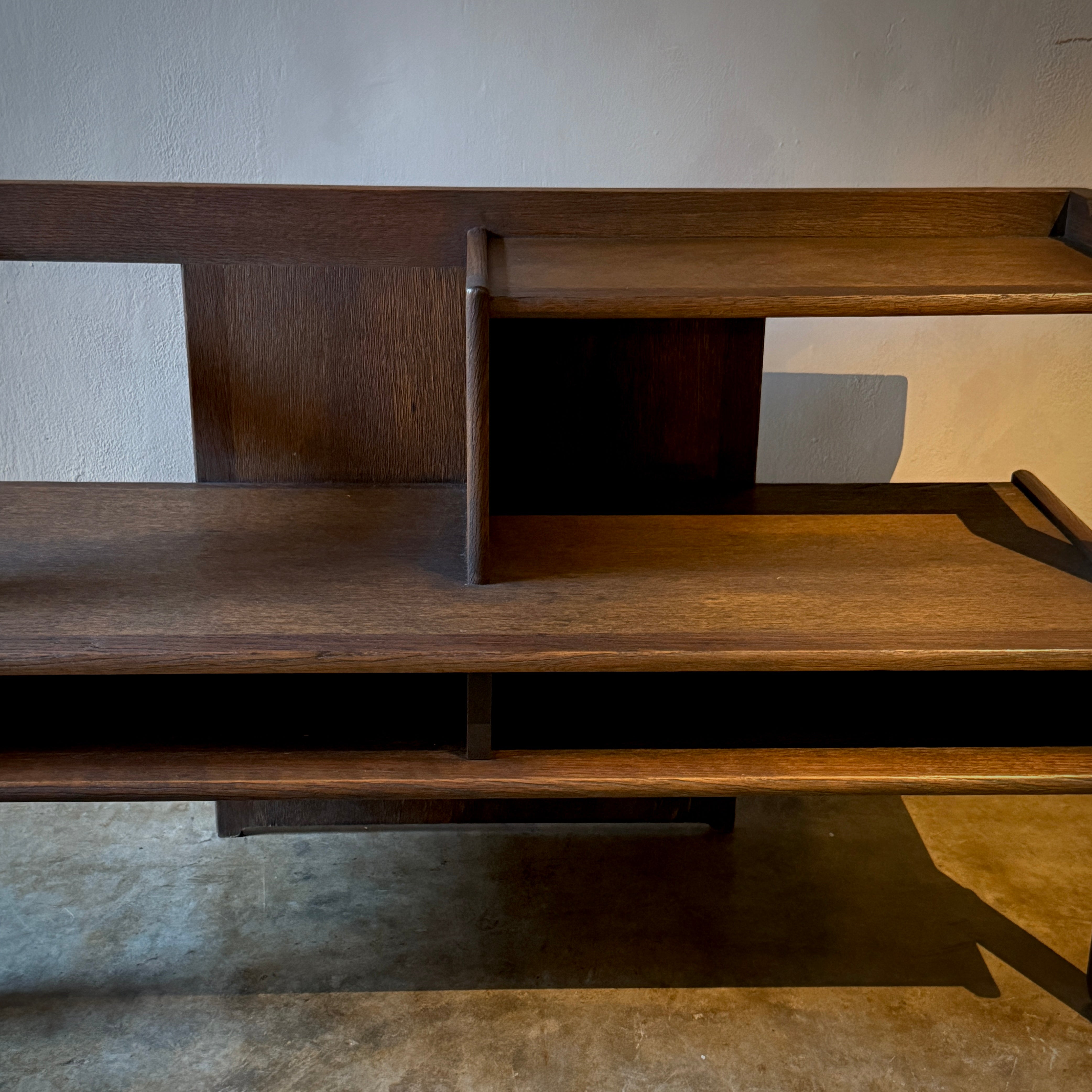 Oak Hall Bench With Table