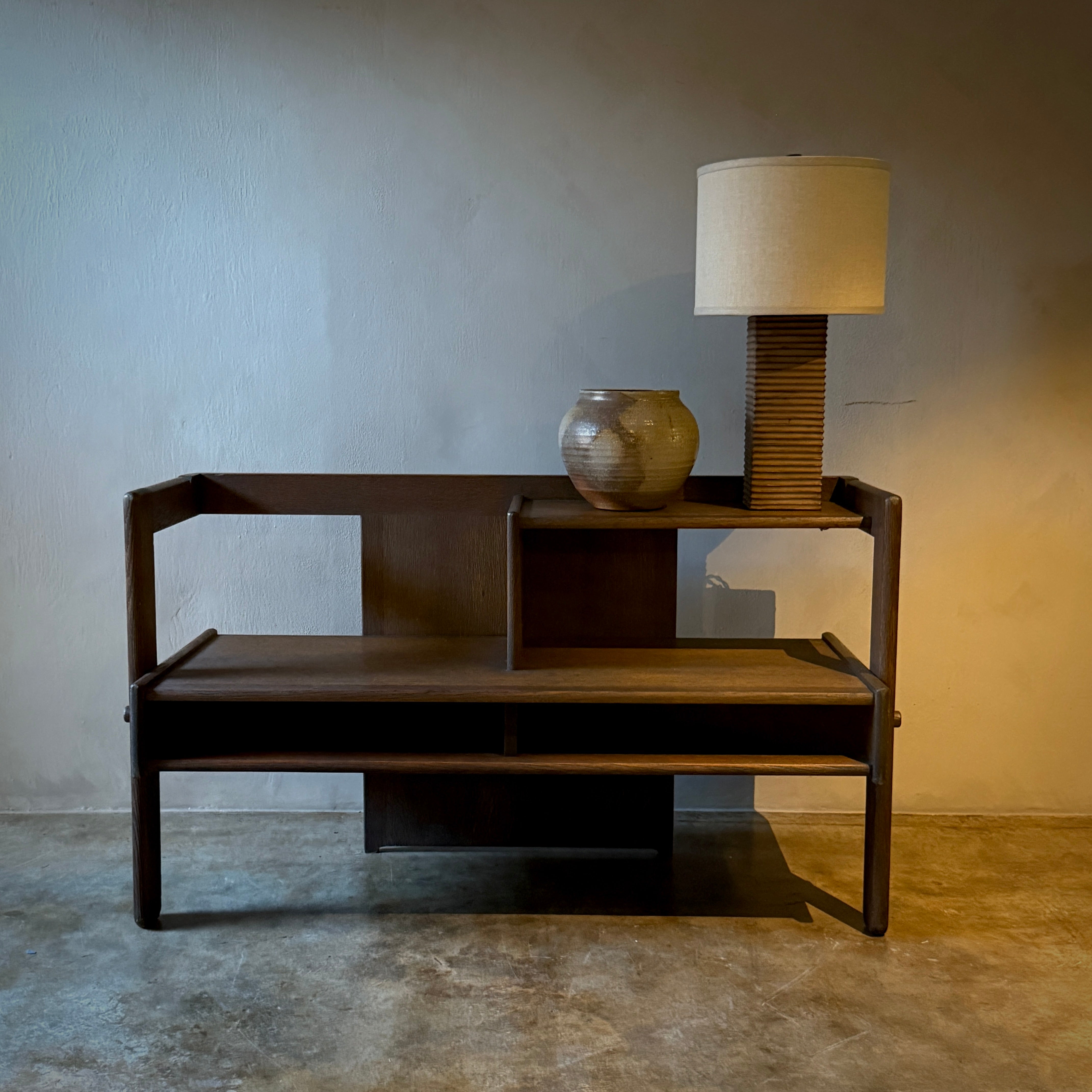 Oak Hall Bench With Table