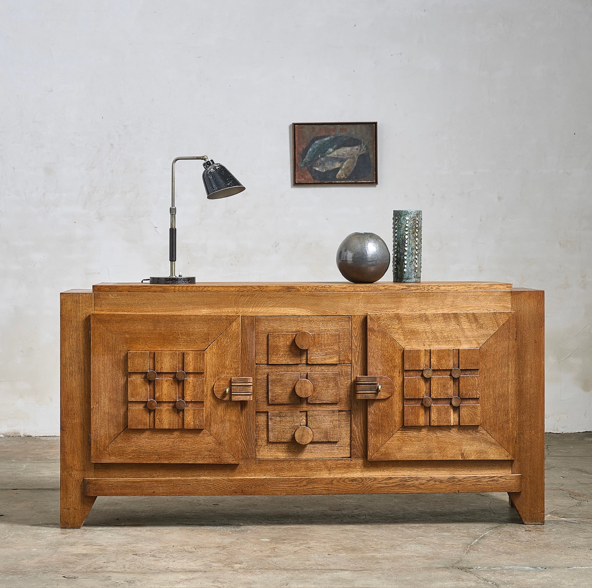 Charles Dudouyt Large Modernist Sideboard