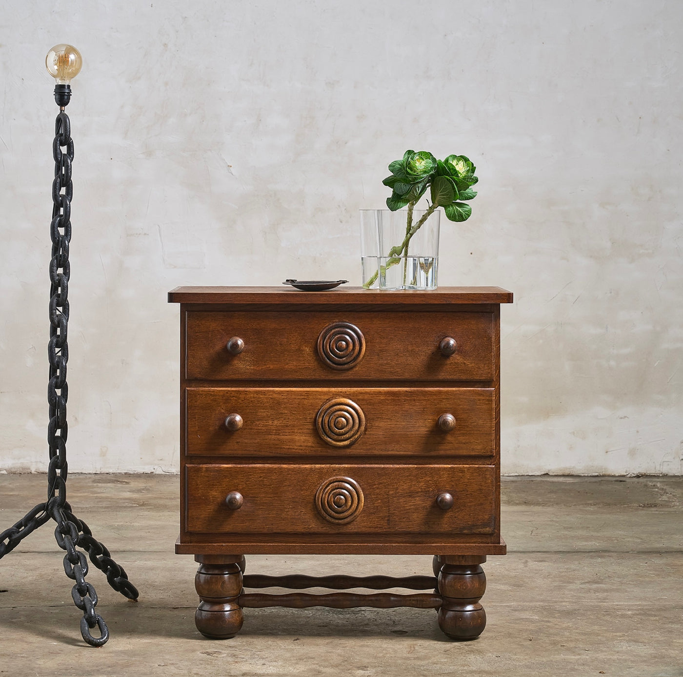 Charles Dudouyt Oak Chest of Drawers