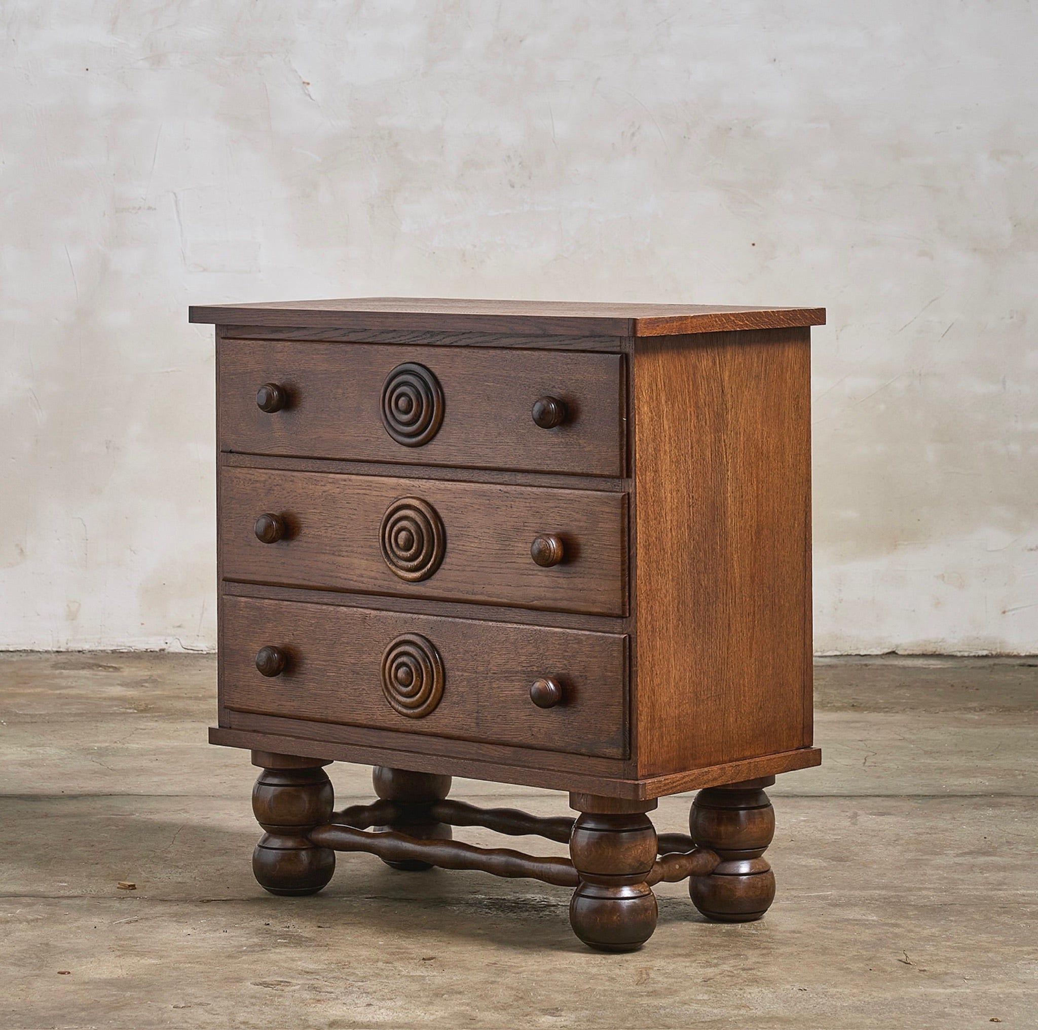 Charles Dudouyt Oak Chest of Drawers