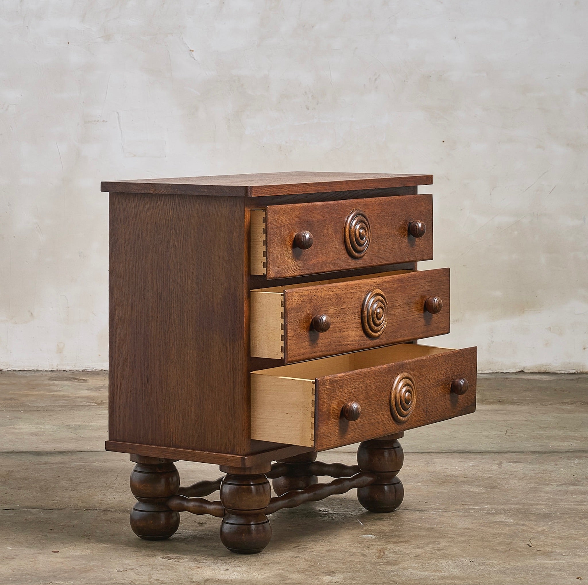 Charles Dudouyt Oak Chest of Drawers
