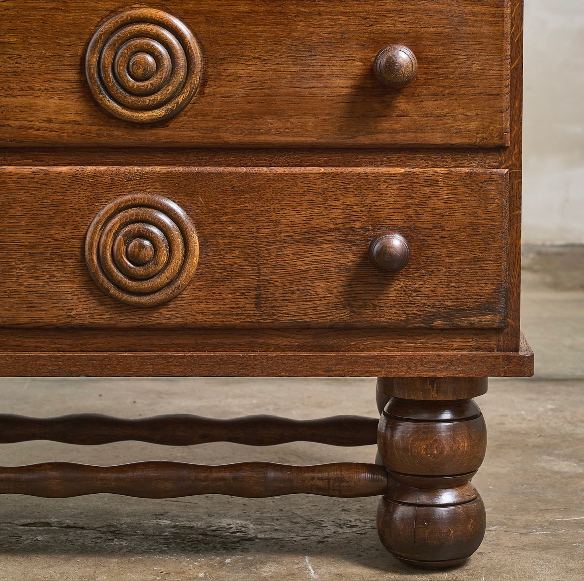 Charles Dudouyt Oak Chest of Drawers