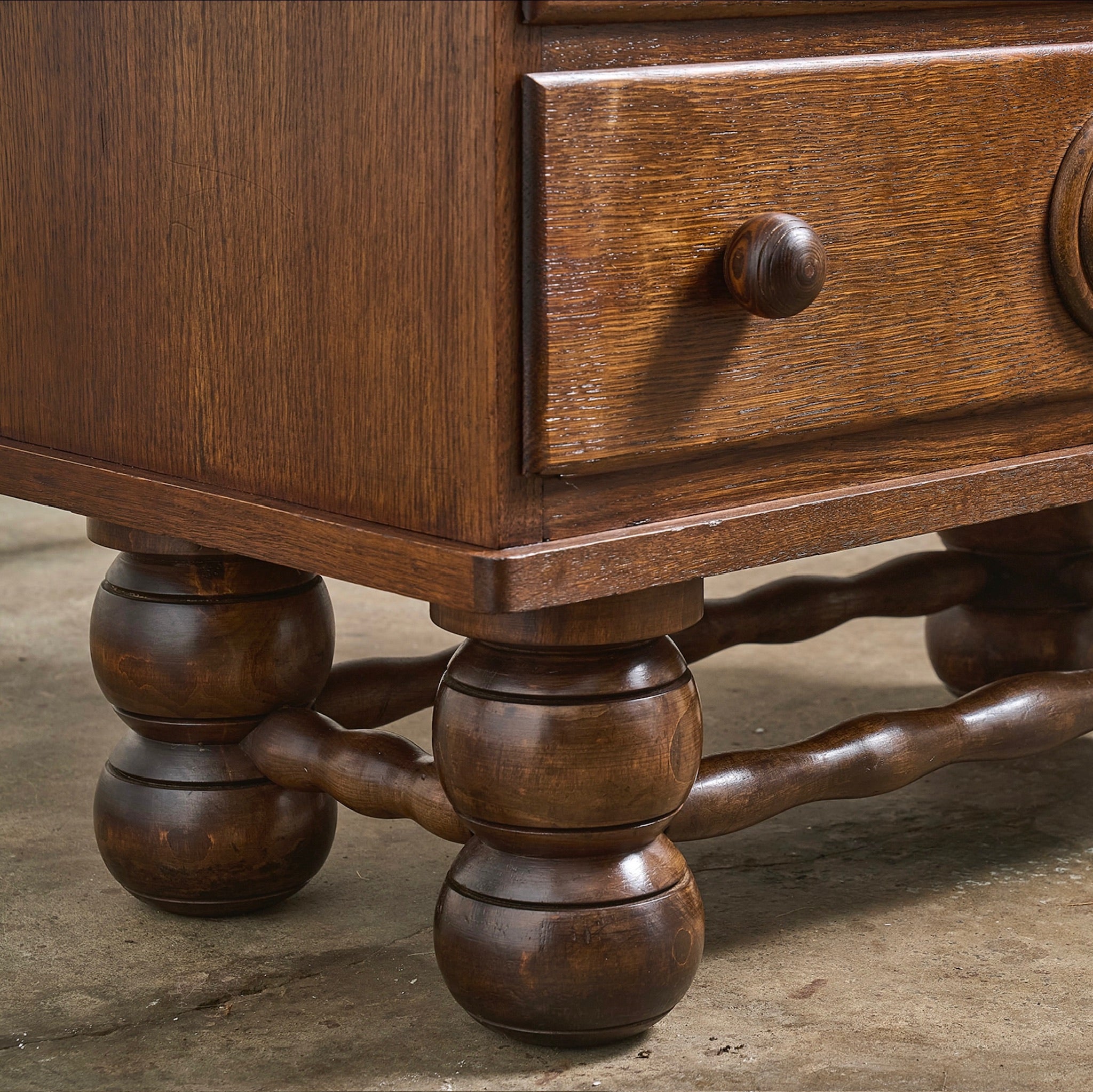 Charles Dudouyt Oak Chest of Drawers