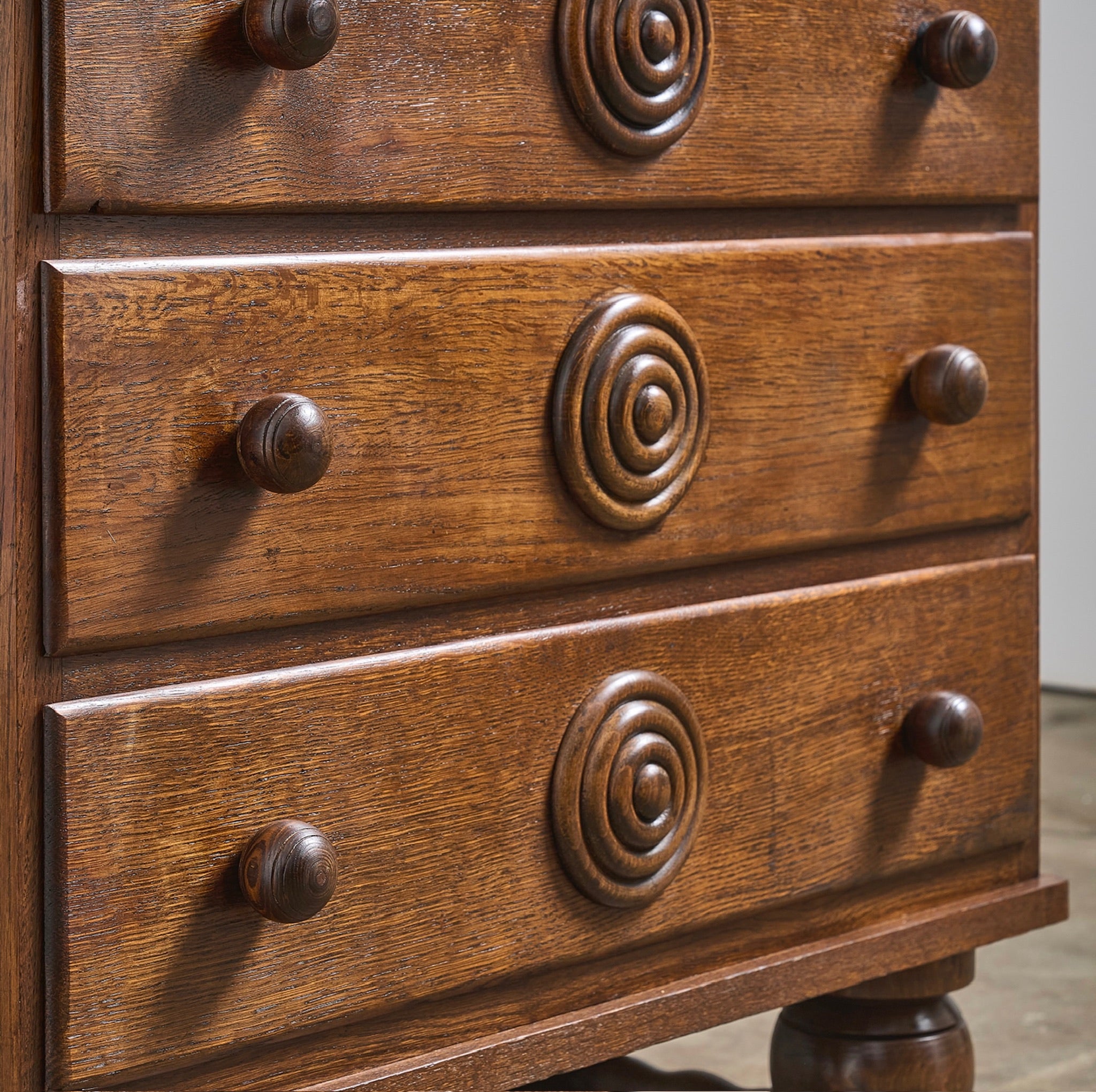 Charles Dudouyt Oak Chest of Drawers