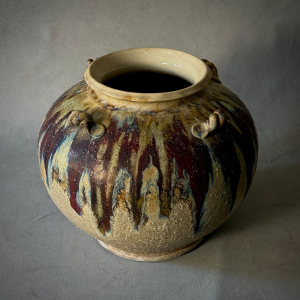 Drip Glazed Pot