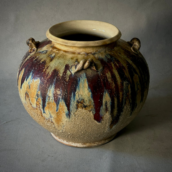 Drip Glazed Pot