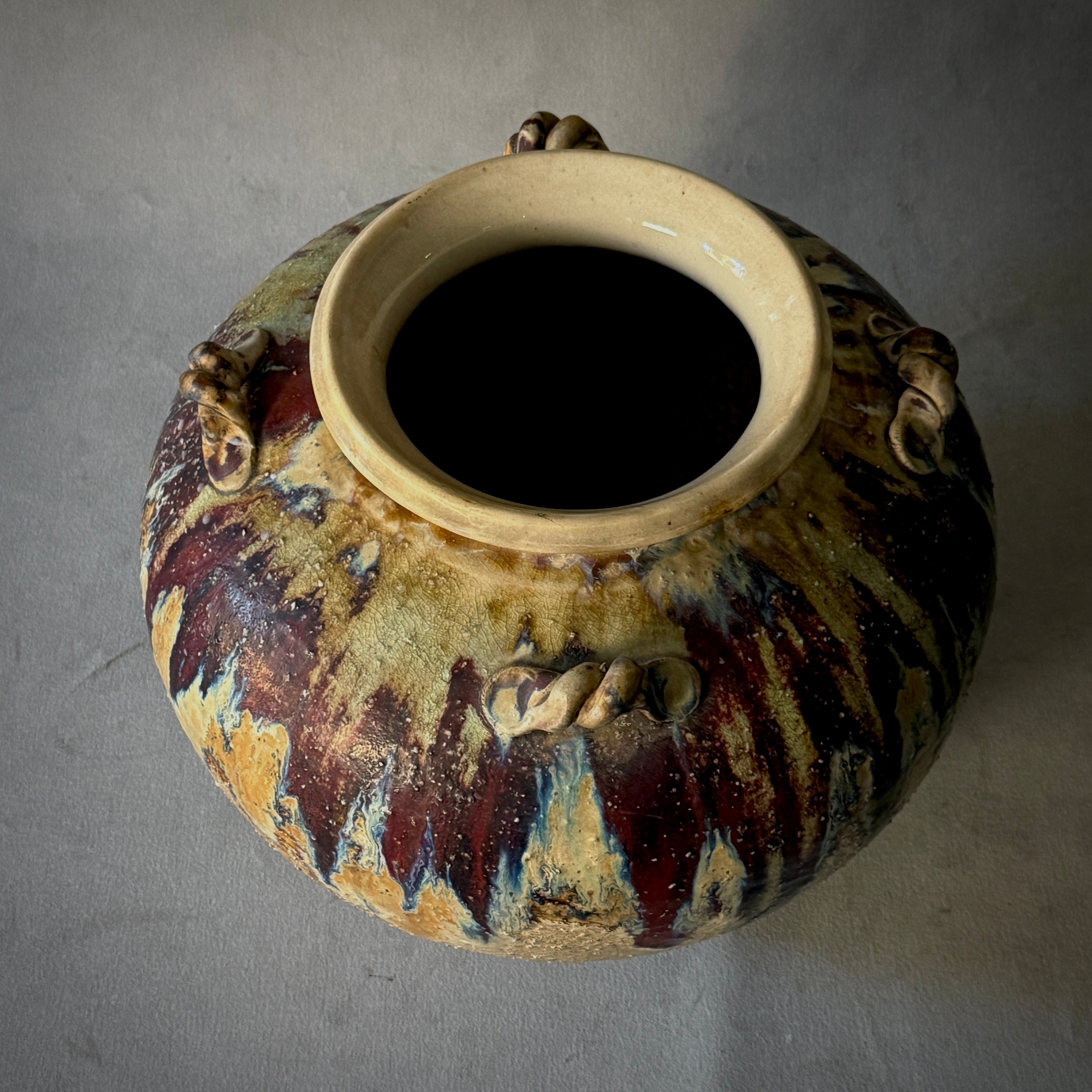 Drip Glazed Pot