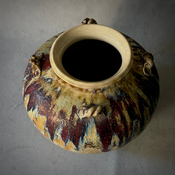 Drip Glazed Pot