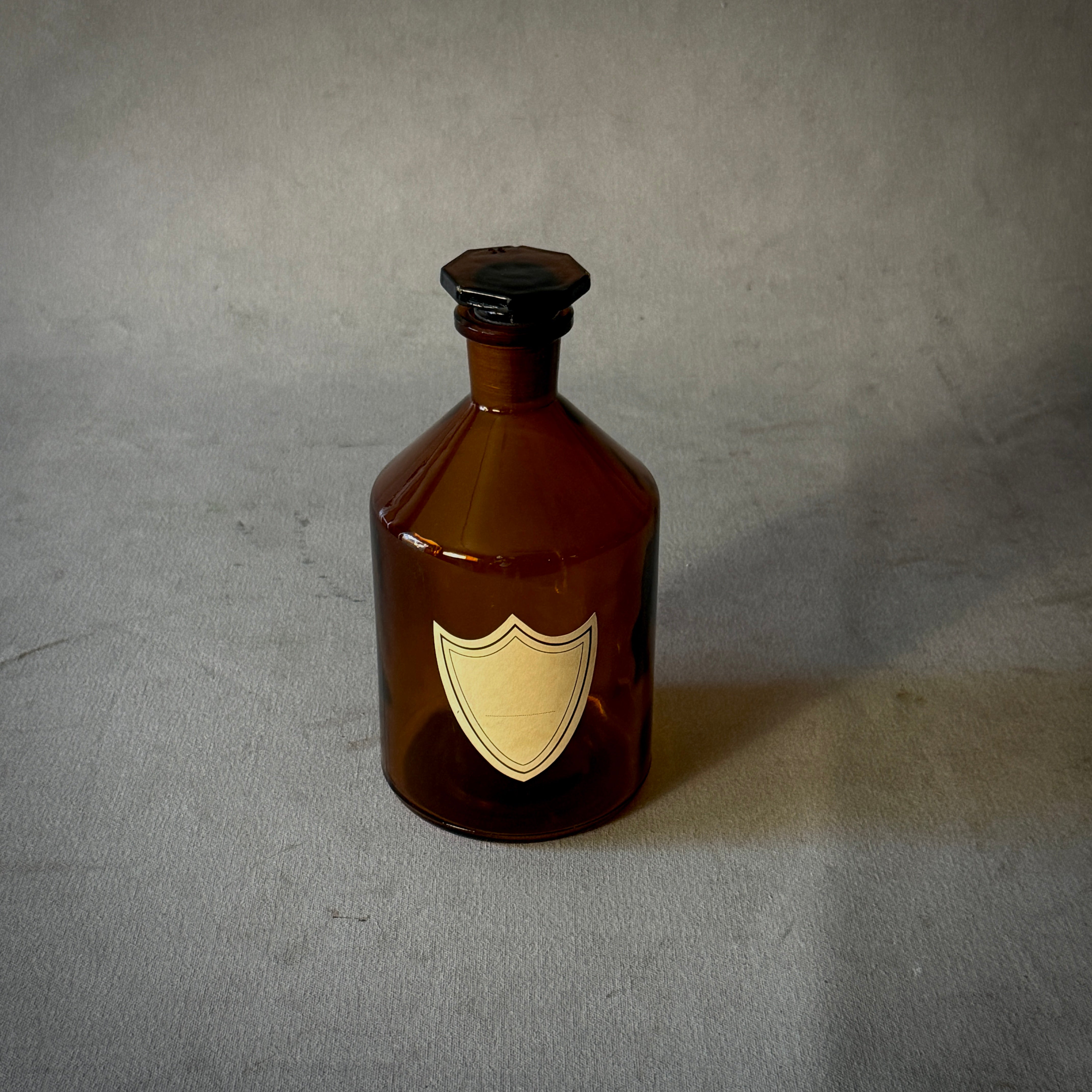 Amber Glass Bottle with Stopper