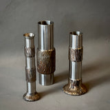 Brutalist Steel Vases
