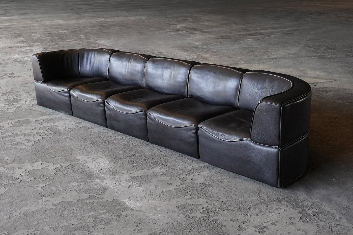 Black De Sede DS15 Modular Sofa