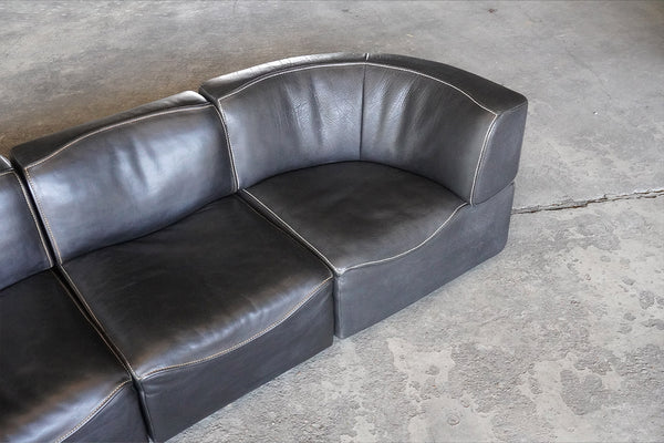 Black De Sede DS15 Modular Sofa